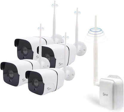 Anjielo 1000m long range night Vision WIFI camera device Smart home security and protection 2 megapixel Tuya WIFI HaLow webcam