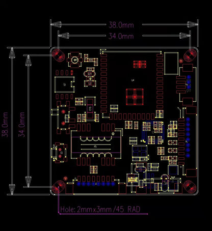 Anjielo Wifi Halow graphics integrated transmission module UAV robot graphics transmission module supports external power amplifier