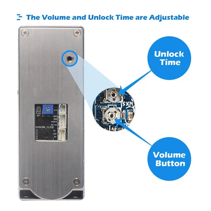 Anjielo Metal Doorbell Video Intercom Outdoor Unit Compatible CVBS/720P/1080P IP65 Waterproof Infrared Night Vision With RFID Swipe Card