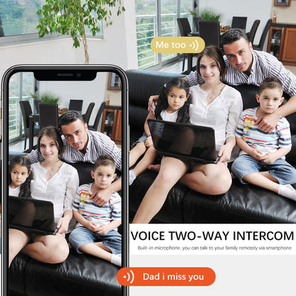 Anjielo 5MP TUYA WIFI Night Vision AI Motion Detection Supports Multiple Night Vision Modes Dual Light Source/Single Infrared Light WIFI HaLow IP Camera