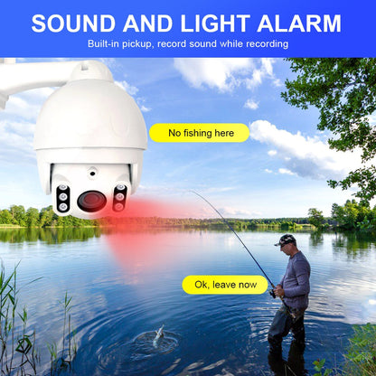 Anjielo 5MP TUYA WIFI Night Vision AI Motion Detection Supports Multiple Night Vision Modes Dual Light Source/Single Infrared Light WIFI HaLow IP Camera