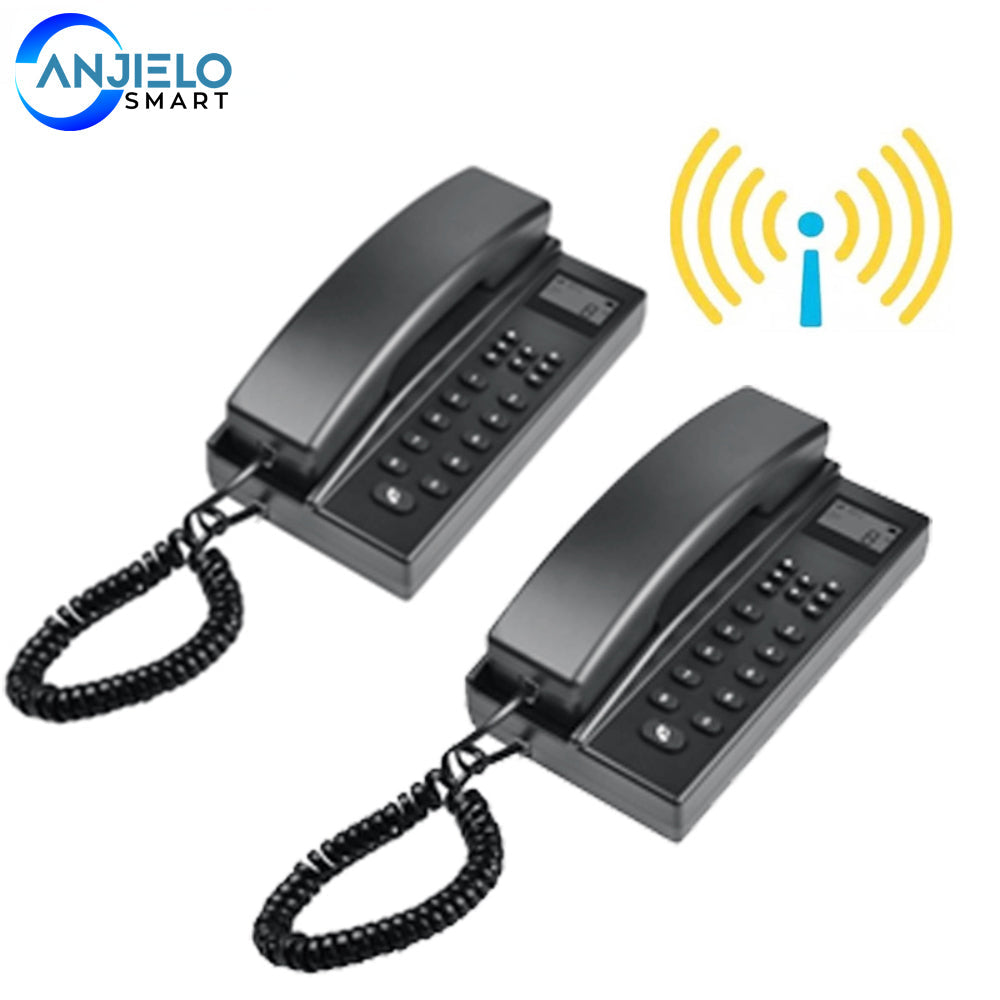 Anjielo apartment villa intercom home wireless doorman phone new 2.4GHz wireless intercom warehouse office wireless voice intercom