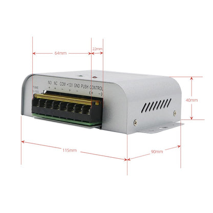 Anjielo Door Access System Electric Power Supply Control AC 100-260V DC 12V 3A Miniature Power/Electric Lock Power/Access Control System