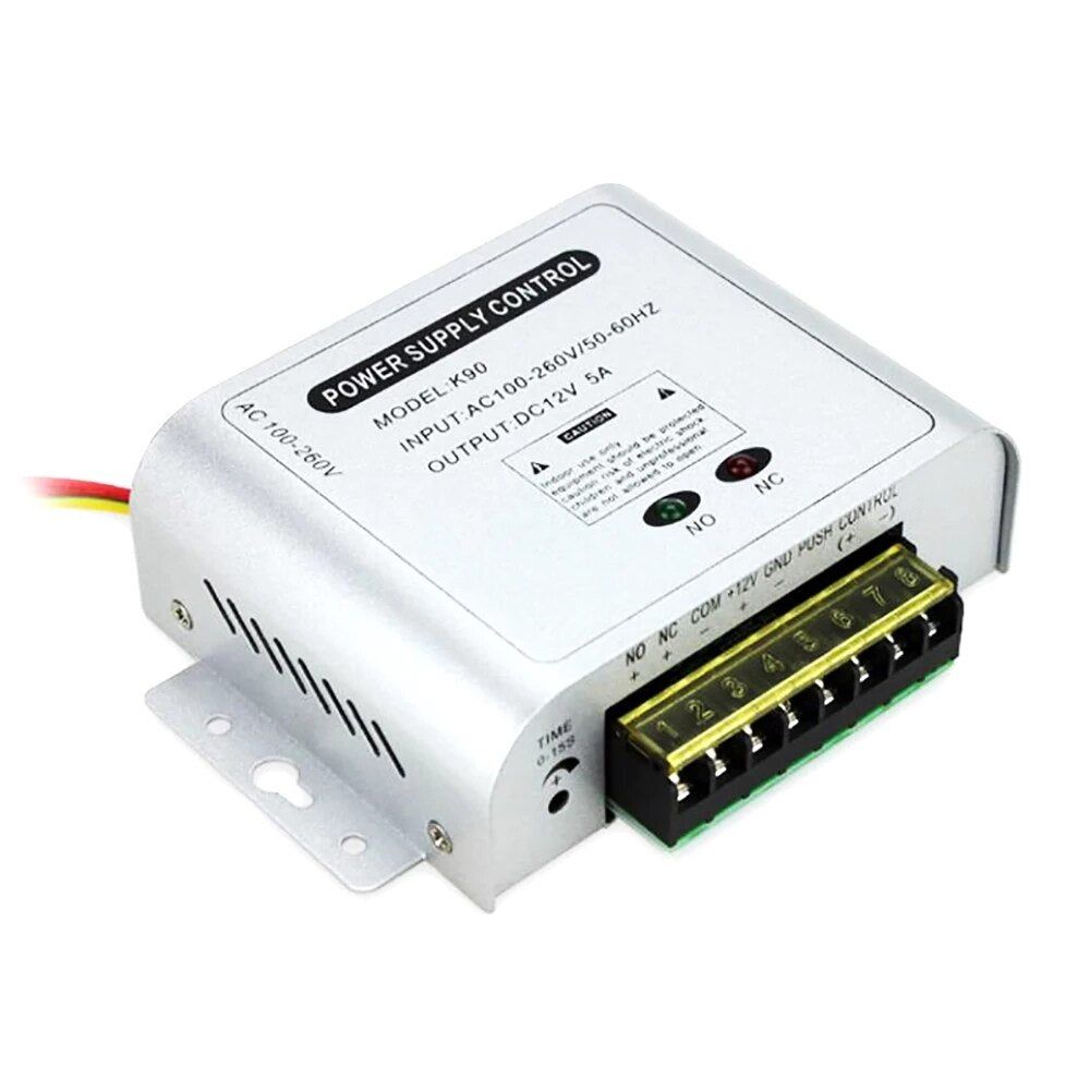 Anjielo Door Access System Electric Power Supply Control AC 100-260V DC 12V 3A Miniature Power/Electric Lock Power/Access Control System
