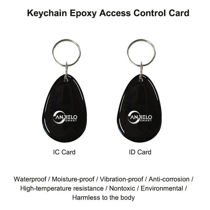 Anjielo Black Access Card IC Card Or ID Card Video Intercom Accessories Custom Epoxy Cards