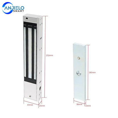 smart door lock Flush Mount 180Kg 12V Electric Magnetic Electromagnetic Lock for Door Gate Access