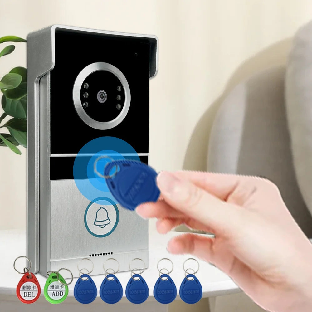 Anjielo Smart for Home Security 7 Inch TFT Color Wired Video Doorbell Intercom System