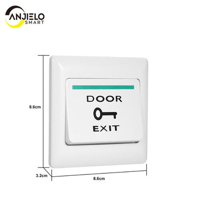 Anjielo Door Exit Button Release Switch Automatic Recovery Access Control System Normal Open Signal