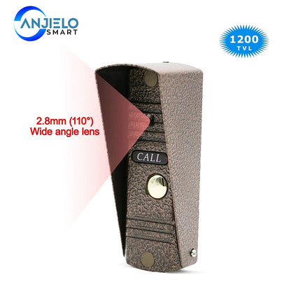 Anjielo smart doorbell intercom protects home security infrared night vision outdoor call video intercom doorbell
