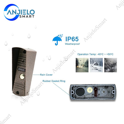 Anjielo smart doorbell intercom protects home security infrared night vision outdoor call video intercom doorbell