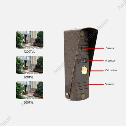Anjielo smart doorbell intercom protects home security infrared night vision outdoor call video intercom doorbell