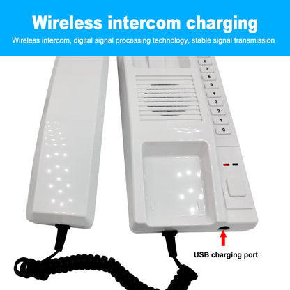 Anjielo 2.4GHz Wireless Audio Intercom System Access Control Intercom Home Intercom Residential Wireless Intercom System