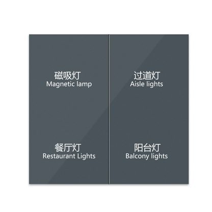 Anjielo Support Zigbee 4-button Control Touch Switch Single Pole Wi-Fi Zero Fire ABS/PC Housing for Home Automation
