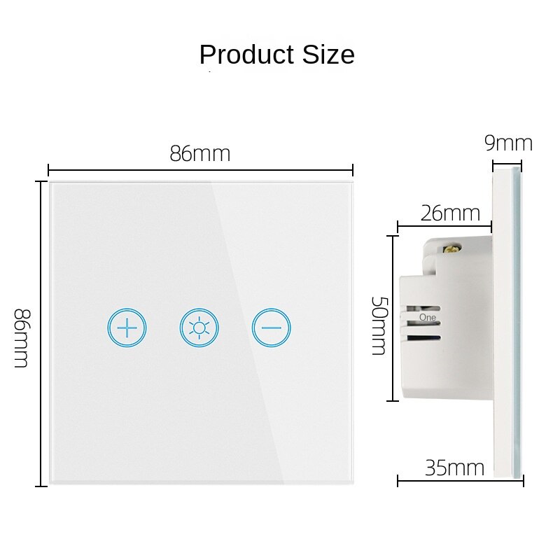 Anjielo Smart Touch Dimmer Switch Support Alexa Voice Remote Control Wifi Switch Smart Home Automation