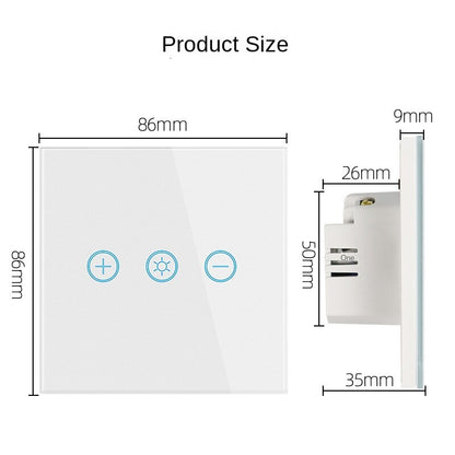Anjielo Smart Touch Dimmer Switch Support Alexa Voice Remote Control Wifi Switch Smart Home Automation