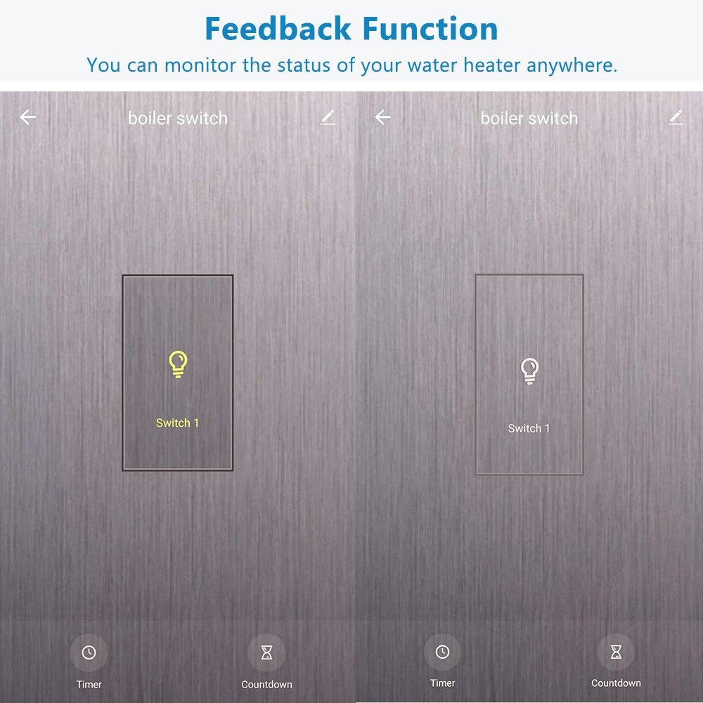 Anjielo WIFI voice remote control home touch wall panel controller smart tuya water heater smart switchv