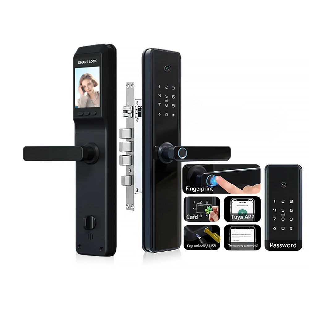 Anjielo Biometric Access Control System Security Smart Door Lock Supports Multiple Languages Remote Access