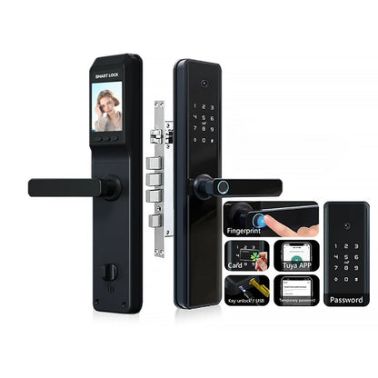 Anjielo Biometric Access Control System Security Smart Door Lock Supports Multiple Languages Remote Access