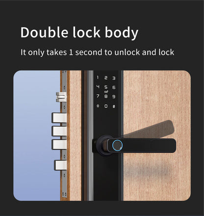 Anjielo fingerprint smart door lock visual monitoring with camera to protect home security support TUYA APP remote mobile phone assistance