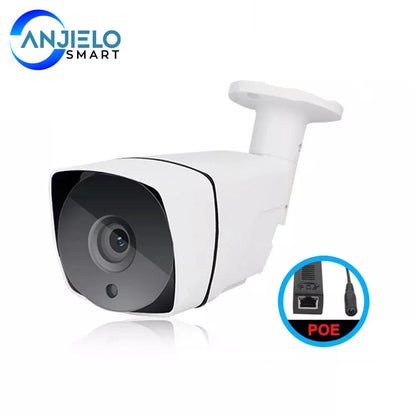 Anjielo HD 1080P 2MP IP Camera with POE Night Vision Equipment Waterproof Outdoor HD Surveillance Security Camera