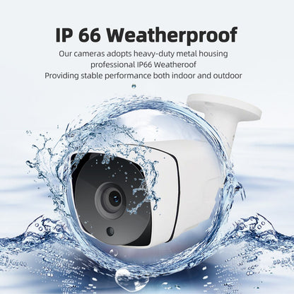 Anjielo HD 1080P 2MP IP Camera with POE Night Vision Equipment Waterproof Outdoor HD Surveillance Security Camera