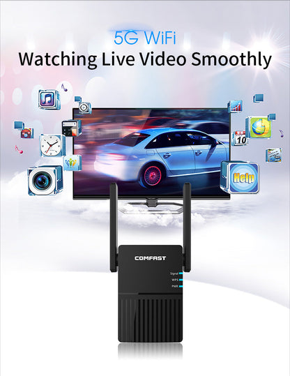 Anjielo Smart WiFi Repeater Signal Extender Wifi Booster with Long Range Coverage