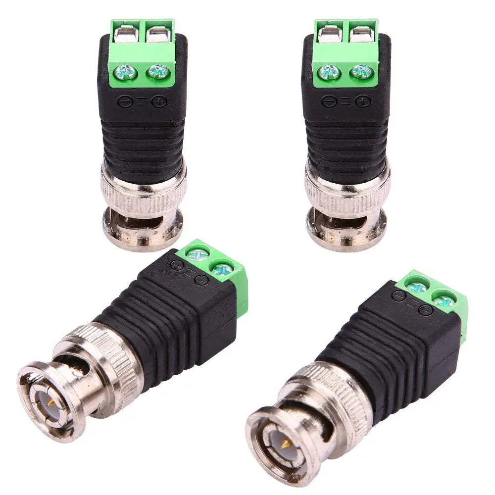 Anjielo Camera CCTV Connectors BNC UTP Coax CAT5 Video Balun Connector Adapter for CCTV Surveillance Camera CCTV System