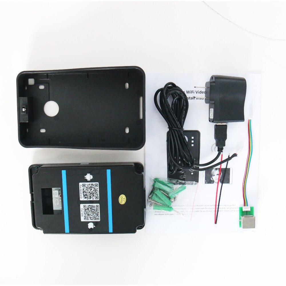 Anjielo HD 720P Wireless WIFI Video Door Phone Doorbell Intercom System Night Vision Waterproof Support Android iOS unlock
