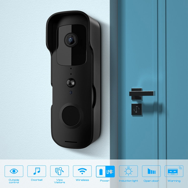 Anjielo Tuya Smart Wireless Video Doorbell Digital Visual Intercom WIFI Door Bell Waterproof Electronic Doorman Home Security Camera