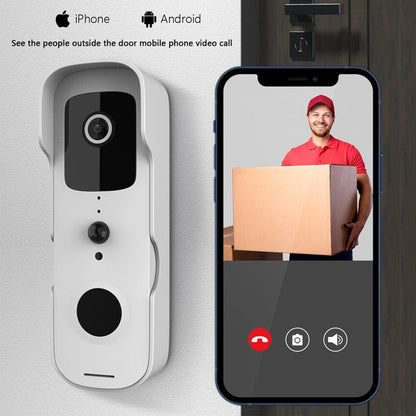 Anjielo Tuya Smart Wireless Video Doorbell Digital Visual Intercom WIFI Door Bell Waterproof Electronic Doorman Home Security Camera