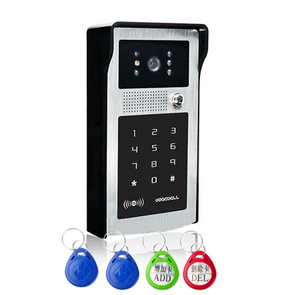 Anjielo home wired doorbell RFID video camera supports card password unlocking and can be connected to video intercom