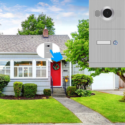 Anjielo 1080P/AHD Video Doorbell Single Doorbell Infrared Camera High Resolution 1 Button Call Panel Camera IP65 Waterproof