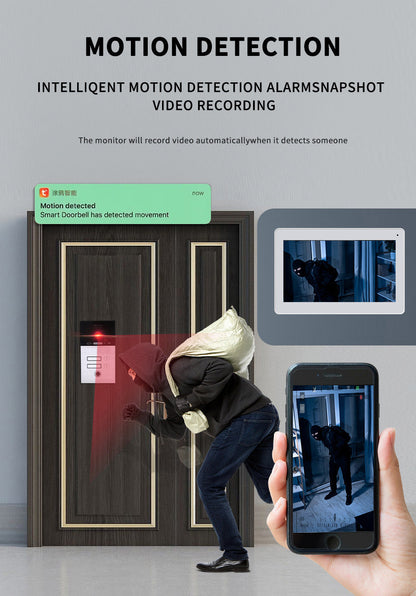 Anjielo smart video intercom 7/10 inch screen and 1080P 1/2/3 floor WIFI doorbell tuya home apartment video intercom equipment