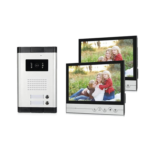 Anjielo 9 inch indoor surveillance video intercom for apartment video intercom with infrared night vision camera