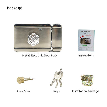 Anjielo 4.3'' Home TFT Wired Video Intercom Doorbell System RFID Camera with 3 Monitor+Exit Button+ Electric Lock + Door Access System