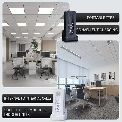 Anjielo Wireless intercom doorbell No wiring required Built-in wireless signal Two-way intercom One-touch remote unlocking