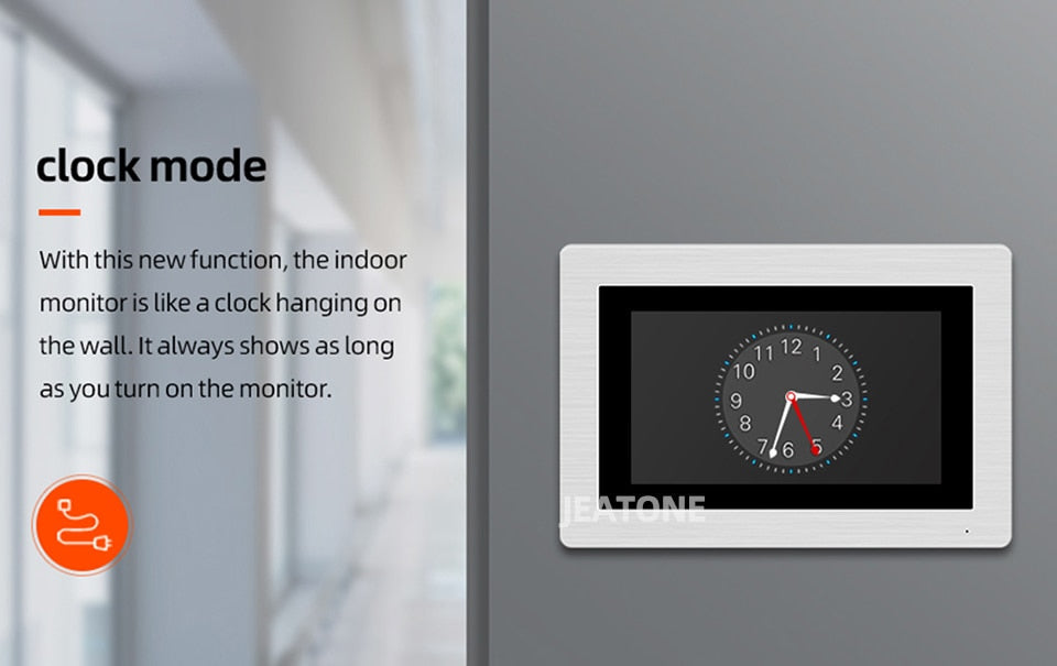 Anjielo Smart 1080P WiFi with 7 inch Touch Screen IP Video Doorbell Remote Unlock Password RFIC Card Access Control