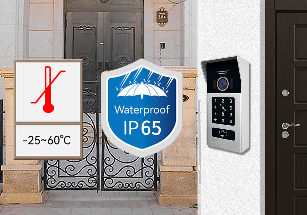 Anjielo Smart 7 Inch 2-Wire Video Intercom Camera Doorbell 1080P with Night Vision Motion Detection Home Security