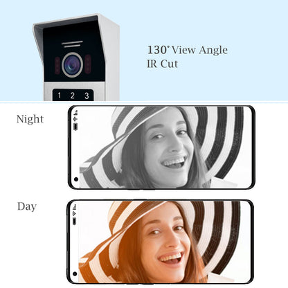 Anjielo Smart 7 Inch 2-Wire Video Intercom Camera Doorbell 1080P with Night Vision Motion Detection Home Security