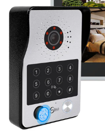 Anjielo Tuya 7/10 Inch Password Fingerprint Card Video Intercom Doorbell Touch Screen with Wired Doorbell 1080P Intercom Kit