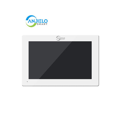 Anjielo Tuya Wifi Intercom Tuya Smart Home Wired Video Doorbell System 1080P Touch Screen 148° Doorbell Camera with Night Vision
