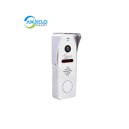 Anjielo Tuya Wifi Intercom Tuya Smart Home Wired Video Doorbell System 1080P Touch Screen 148° Doorbell Camera with Night Vision
