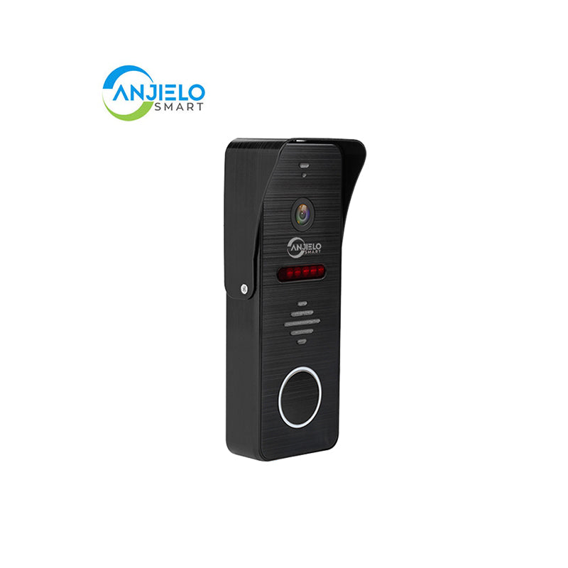 Anjielo Tuya Wifi Intercom Tuya Smart Home Wired Video Doorbell System 1080P Touch Screen 148° Doorbell Camera with Night Vision