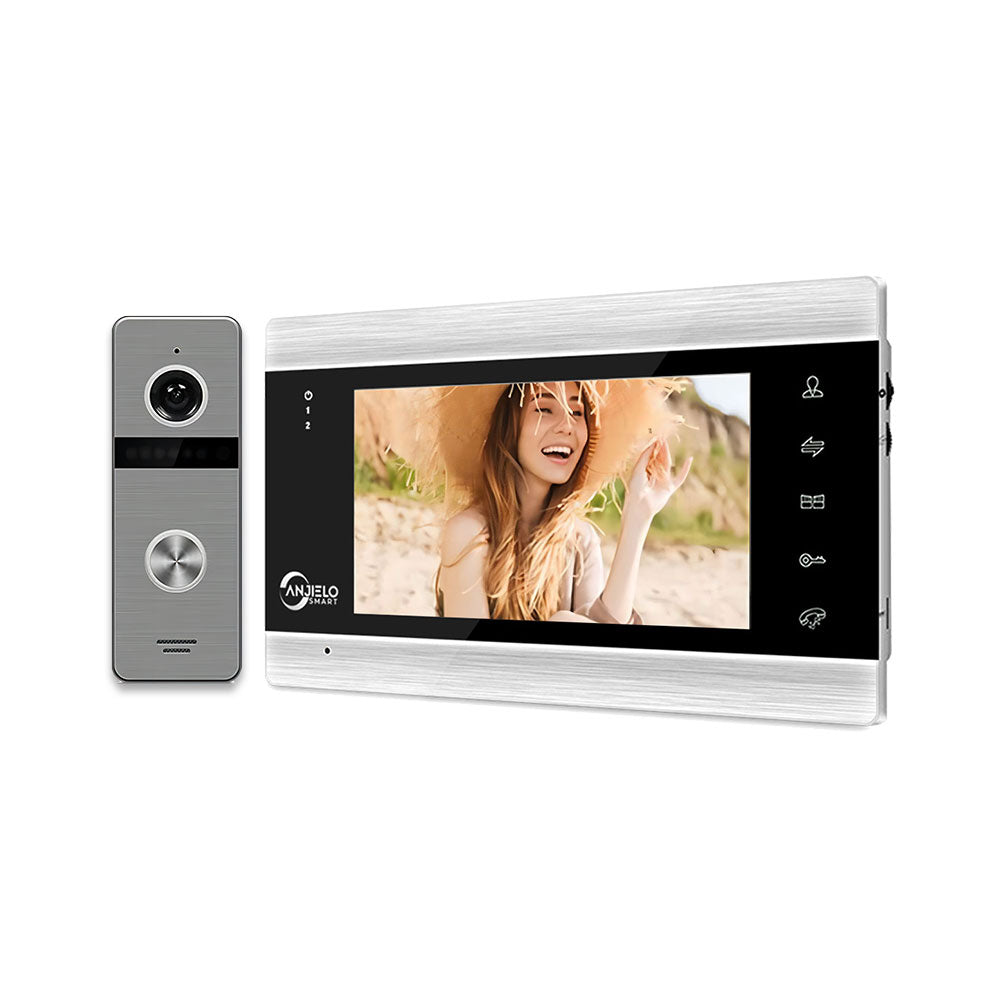 Anjielo 7-inch Tuya video intercom doorbell 1080P night vision WiFi wired video intercom suitable for home security system