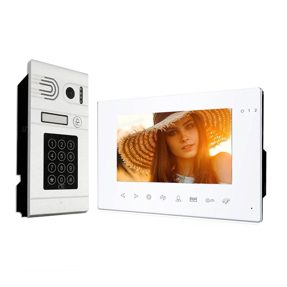 Anjielo 7-inch Tuya Smart Mobile App Wifi Home Intercom System Video Doorbell 1080P Screen Support Electric Lock Remote Control