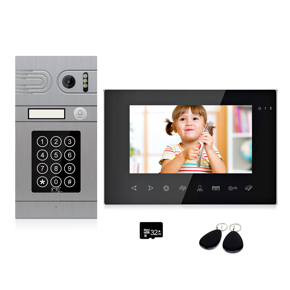 Anjielo 7-inch Tuya Smart Mobile App Wifi Home Intercom System Video Doorbell 1080P Screen Support Electric Lock Remote Control