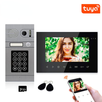 Anjielo 7-inch Tuya Smart Mobile App Wifi Home Intercom System Video Doorbell 1080P Screen Support Electric Lock Remote Control