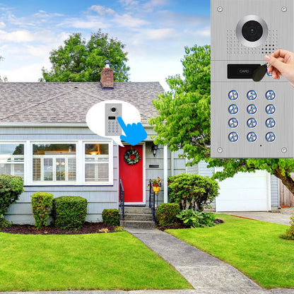 Anjielo with camera and password keyboard/RFID card access control system motion detection record 1080P tuya WiFi wired video intercom