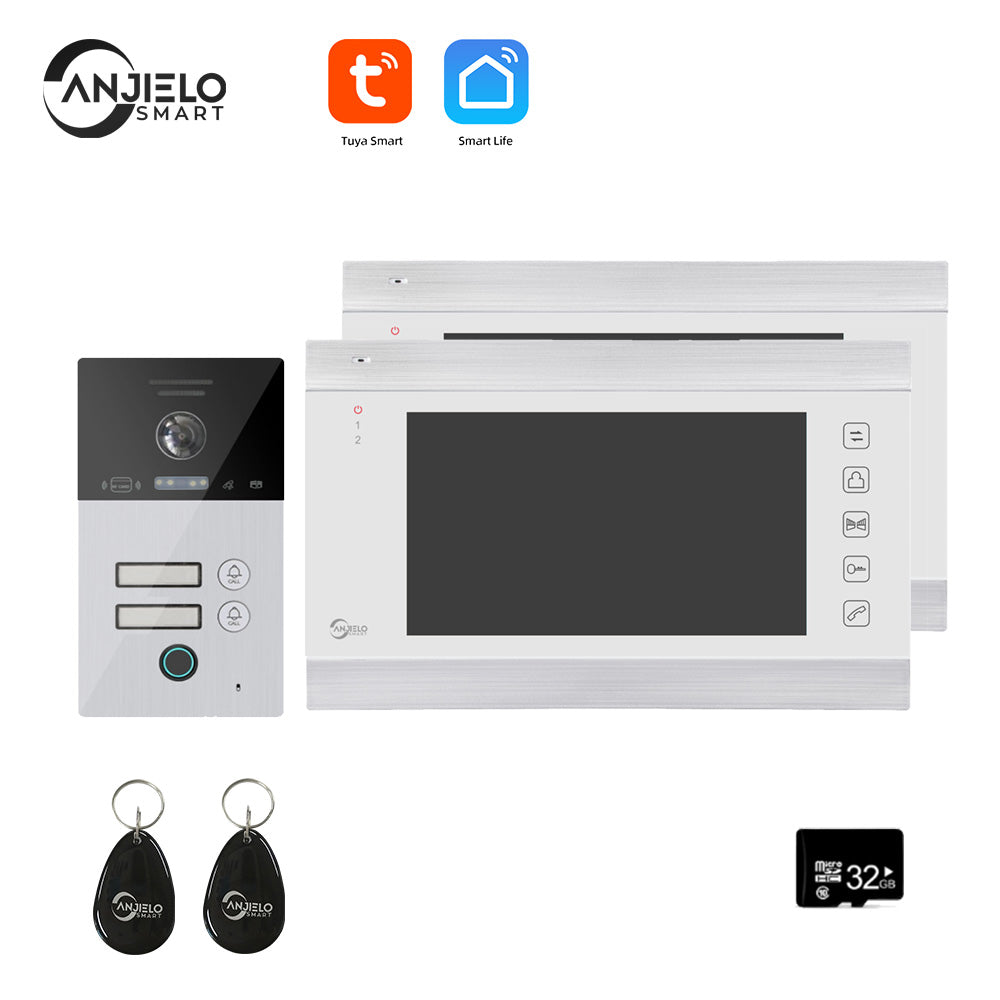 Anjielo Tuya Smart Video Intercom Video Intercom Doorbell Camera 1080P for Home Security Protection WiFi Video Intercom