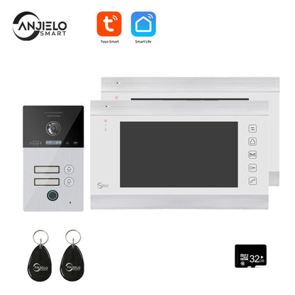 Anjielo Tuya Smart Video Intercom Video Intercom Doorbell Camera 1080P for Home Security Protection WiFi Video Intercom